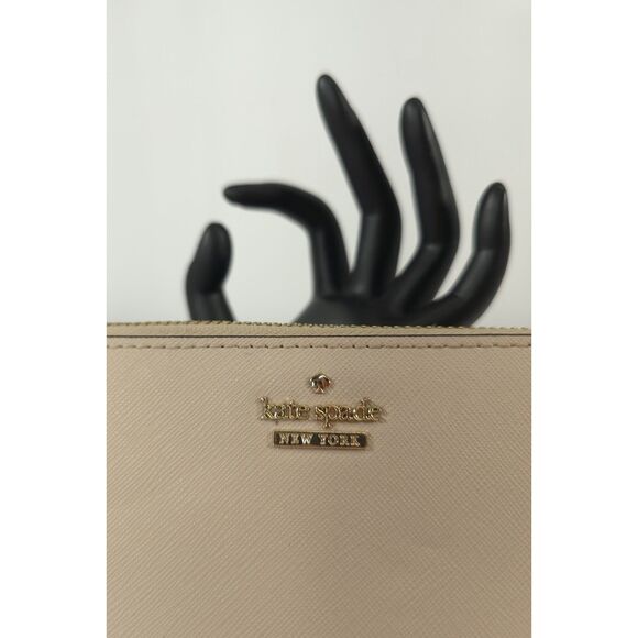 Kate Spade New York Saffiano Wallet Card Holder Leather Bifold Zip Around - Picture 2 of 13